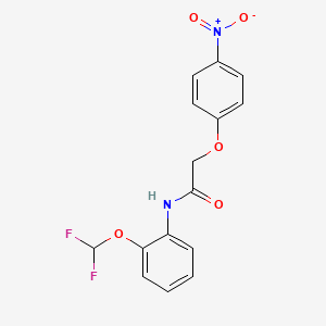 N-[2-(difluoromethoxy)phenyl]-2-(4-nitrophenoxy)acetamide