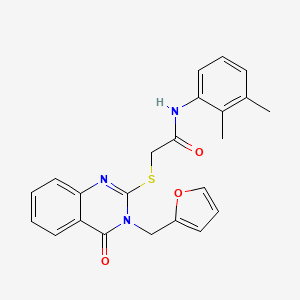 N-(2,3-DIMETHYLPHENYL)-2-{[3-(2-FURYLMETHYL)-4-OXO-3,4-DIHYDRO-2-QUINAZOLINYL]SULFANYL}ACETAMIDE