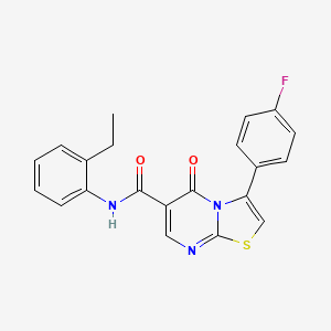 N-(2-ethylphenyl)-3-(4-fluorophenyl)-5-oxo-5H-[1,3]thiazolo[3,2-a]pyrimidine-6-carboxamide