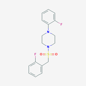 1-(2-FLUOROPHENYL)-4-[(2-FLUOROPHENYL)METHANESULFONYL]PIPERAZINE