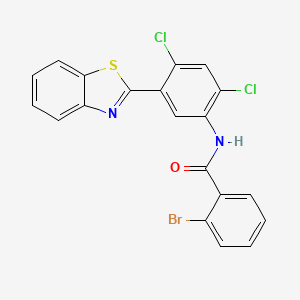 N-[5-(1,3-benzothiazol-2-yl)-2,4-dichlorophenyl]-2-bromobenzamide