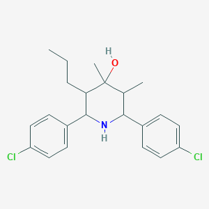 2,6-Bis(4-chlorophenyl)-3,4-dimethyl-5-propylpiperidin-4-ol