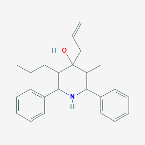 molecular formula C24H31NO B459002 4-Allyl-3-methyl-2,6-diphenyl-5-propyl-4-piperidinol 