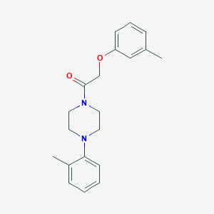 2-(3-METHYLPHENOXY)-1-[4-(2-METHYLPHENYL)PIPERAZINO]-1-ETHANONE