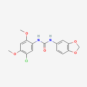 1-(1,3-Benzodioxol-5-yl)-3-(5-chloro-2,4-dimethoxyphenyl)urea