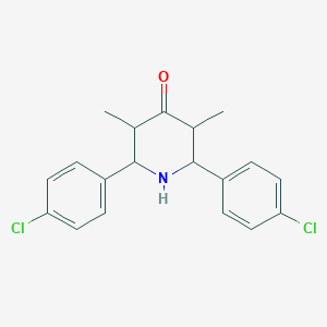 molecular formula C19H19Cl2NO B459004 2,6-Bis(4-chlorophenyl)-3,5-dimethylpiperidine-4-one 