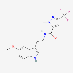 N-[2-(5-methoxy-1H-indol-3-yl)ethyl]-1-methyl-3-(trifluoromethyl)-1H-pyrazole-5-carboxamide