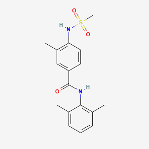 molecular formula C17H20N2O3S B4590047 N-(2,6-dimethylphenyl)-3-methyl-4-[(methylsulfonyl)amino]benzamide 