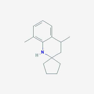 molecular formula C15H21N B459008 4',8'-dimethyl-3',4'-dihydro-1'H-spiro[cyclopentane-1,2'-quinoline] 