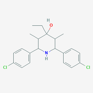 molecular formula C21H25Cl2NO B459011 2,6-Bis(4-chlorophenyl)-4-ethyl-3,5-dimethyl-4-piperidinol CAS No. 473576-86-2