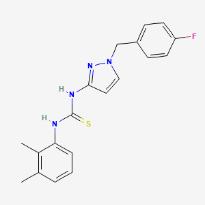 N-(2,3-dimethylphenyl)-N'-[1-(4-fluorobenzyl)-1H-pyrazol-3-yl]thiourea