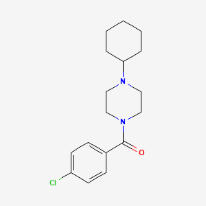 (4-CHLOROPHENYL)(4-CYCLOHEXYLPIPERAZINO)METHANONE