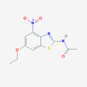 molecular formula C11H11N3O4S B459016 N-(6-Ethoxy-4-nitro-benzothiazol-2-yl)-acetamide 
