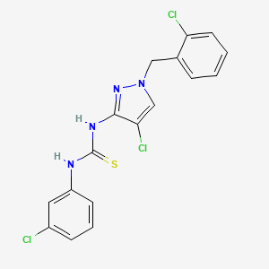 N-[4-chloro-1-(2-chlorobenzyl)-1H-pyrazol-3-yl]-N'-(3-chlorophenyl)thiourea