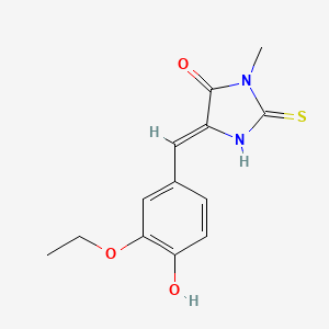 5-(3-ethoxy-4-hydroxybenzylidene)-3-methyl-2-thioxo-4-imidazolidinone