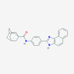 molecular formula C28H27N3O B459019 N-[4-(3H-naphtho[1,2-d]imidazol-2-yl)phenyl]adamantane-1-carboxamide 