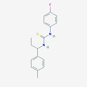 N-(4-fluorophenyl)-N'-[1-(4-methylphenyl)propyl]thiourea