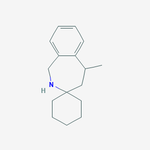 molecular formula C16H23N B459023 5-Methyl-1,2,4,5-tetrahydrospiro[2-benzazepine-3,1'-cyclohexane] CAS No. 143425-86-9
