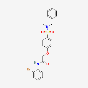 2-[4-[benzyl(methyl)sulfamoyl]phenoxy]-N-(2-bromophenyl)acetamide