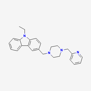 9-ETHYL-3-{[4-(2-PYRIDYLMETHYL)PIPERAZINO]METHYL}-9H-CARBAZOLE