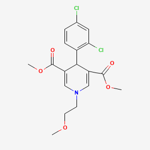 dimethyl 4-(2,4-dichlorophenyl)-1-(2-methoxyethyl)-1,4-dihydro-3,5-pyridinedicarboxylate