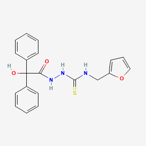 N-(2-furylmethyl)-2-[hydroxy(diphenyl)acetyl]hydrazinecarbothioamide