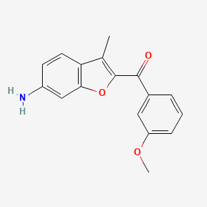 (6-Amino-3-methylbenzofuran-2-yl)(3-methoxyphenyl)methanone