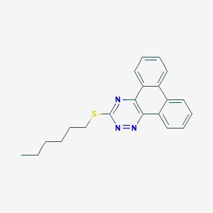 molecular formula C21H21N3S B459032 3-(Hexylthio)phenanthro[9,10-e][1,2,4]triazine 