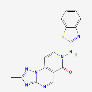 7-(1,3-benzothiazol-2-ylamino)-2-methylpyrido[3,4-e][1,2,4]triazolo[1,5-a]pyrimidin-6(7H)-one