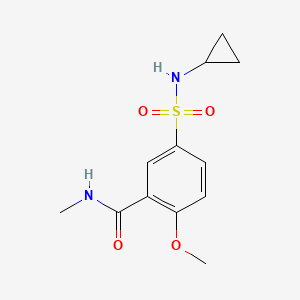 5-[(cyclopropylamino)sulfonyl]-2-methoxy-N-methylbenzamide