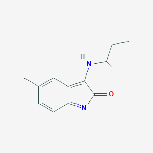 molecular formula C13H16N2O B459036 3-(butan-2-ylamino)-5-methylindol-2-one 