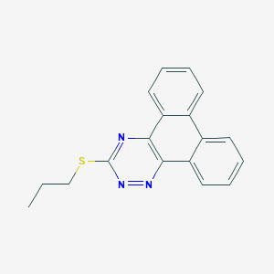 molecular formula C18H15N3S B459037 3-(Propylthio)phenanthro[9,10-e][1,2,4]triazine 