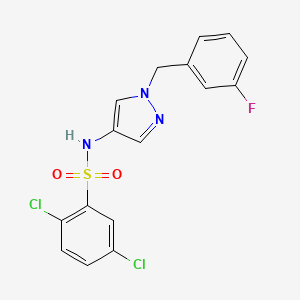 2,5-DICHLORO-N~1~-[1-(3-FLUOROBENZYL)-1H-PYRAZOL-4-YL]-1-BENZENESULFONAMIDE