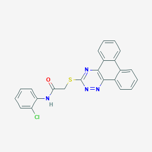 N-(2-chlorophenyl)-2-(phenanthro[9,10-e][1,2,4]triazin-3-ylsulfanyl)acetamide