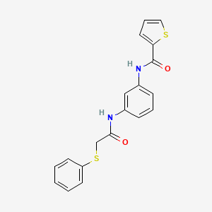 N-(3-{[2-(phenylthio)acetyl]amino}phenyl)-2-thiophenecarboxamide