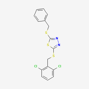 2-(Benzylthio)-5-((2,6-dichlorobenzyl)thio)-1,3,4-thiadiazole