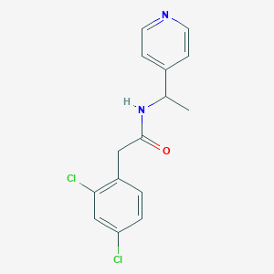 2-(2,4-dichlorophenyl)-N-[1-(4-pyridinyl)ethyl]acetamide