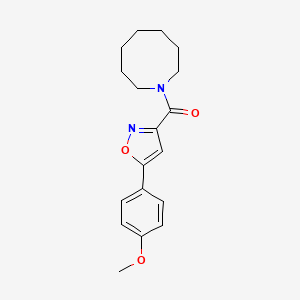 1-{[5-(4-methoxyphenyl)-3-isoxazolyl]carbonyl}azocane