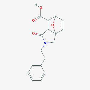 1-Oxo-2-(2-phenylethyl)-1,2,3,6,7,7a-hexahydro-3a,6-epoxyisoindole-7-carboxylic acid