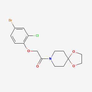 8-[(4-bromo-2-chlorophenoxy)acetyl]-1,4-dioxa-8-azaspiro[4.5]decane