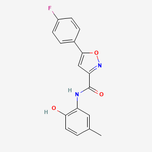 5-(4-fluorophenyl)-N-(2-hydroxy-5-methylphenyl)-3-isoxazolecarboxamide