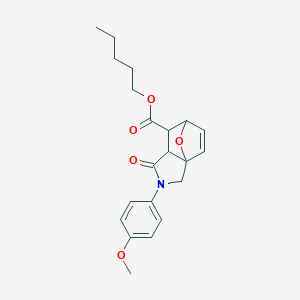 Pentyl 2-(4-methoxyphenyl)-1-oxo-1,2,3,6,7,7a-hexahydro-3a,6-epoxyisoindole-7-carboxylate