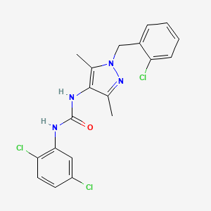 N-[1-(2-chlorobenzyl)-3,5-dimethyl-1H-pyrazol-4-yl]-N'-(2,5-dichlorophenyl)urea