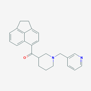 molecular formula C24H24N2O B4590531 1,2-dihydro-5-acenaphthylenyl[1-(3-pyridinylmethyl)-3-piperidinyl]methanone 