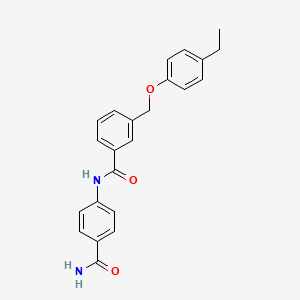 N-(4-carbamoylphenyl)-3-[(4-ethylphenoxy)methyl]benzamide