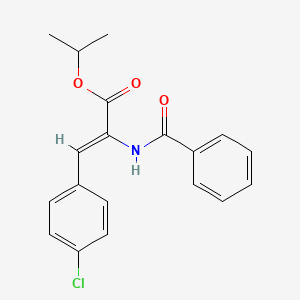 isopropyl 2-(benzoylamino)-3-(4-chlorophenyl)acrylate