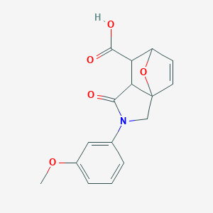3-(3-Methoxyphenyl)-4-oxo-10-oxa-3-azatricyclo[5.2.1.0~1,5~]dec-8-ene-6-carboxylic acid