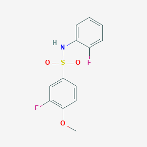 3-fluoro-N-(2-fluorophenyl)-4-methoxybenzenesulfonamide