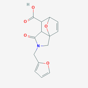 2-(Furan-2-ylmethyl)-1-oxo-1,2,3,6,7,7a-hexahydro-3a,6-epoxyisoindole-7-carboxylic acid