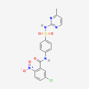 5-chloro-N-(4-{[(4-methyl-2-pyrimidinyl)amino]sulfonyl}phenyl)-2-nitrobenzamide